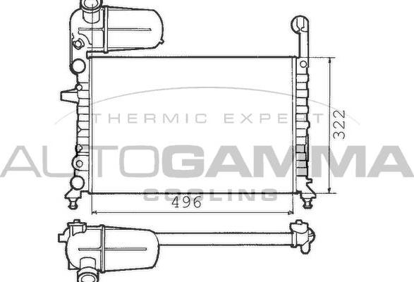 Autogamma 100307 - Hladnjak, hladjenje motora www.molydon.hr