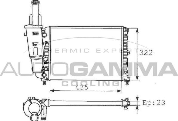 Autogamma 100291 - Hladnjak, hladjenje motora www.molydon.hr