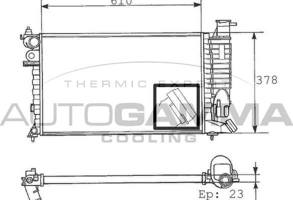 Autogamma 100233 - Hladnjak, hladjenje motora www.molydon.hr