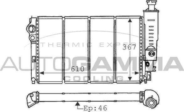 Autogamma 100775 - Hladnjak, hladjenje motora www.molydon.hr