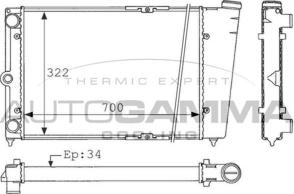 Autogamma 101065 - Hladnjak, hladjenje motora www.molydon.hr