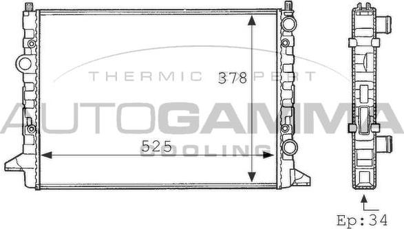 Autogamma 101076 - Hladnjak, hladjenje motora www.molydon.hr