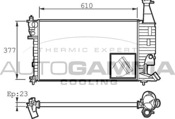 Autogamma 101175 - Hladnjak, hladjenje motora www.molydon.hr