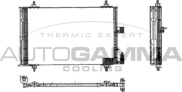 Autogamma 102748 - Kondenzator, klima-Uređaj www.molydon.hr