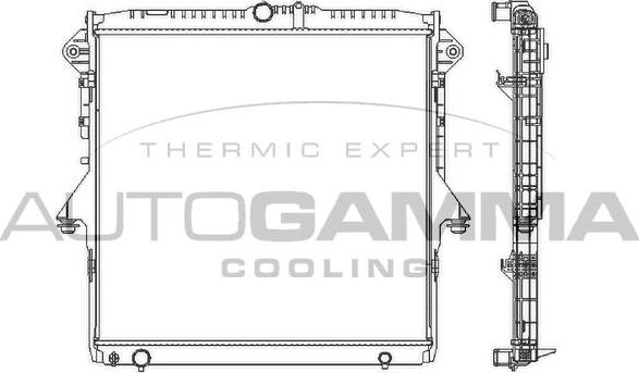 Autogamma 107401 - Hladnjak, hladjenje motora www.molydon.hr
