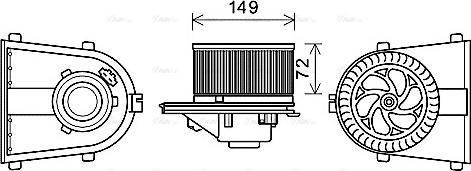 Ava Quality Cooling AI8378 - Ventilator kabine/unutrasnjeg prostora www.molydon.hr