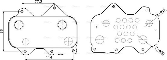 Ava Quality Cooling AI3455 - Uljni hladnjak, ulje za motor www.molydon.hr