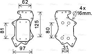 Ava Quality Cooling AI3403 - Uljni hladnjak, ulje za motor www.molydon.hr