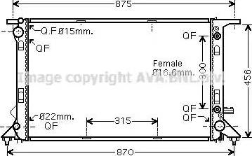 Ava Quality Cooling AI 2291 - Hladnjak, hladjenje motora www.molydon.hr