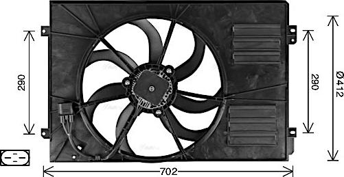 Ava Quality Cooling AI7523 - Ventilator, hladjenje motora www.molydon.hr