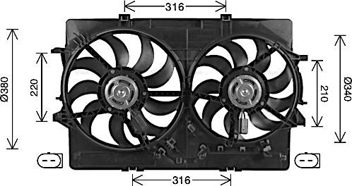 Ava Quality Cooling AI7522 - Ventilator, hladjenje motora www.molydon.hr