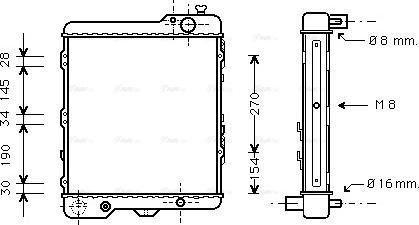 Ava Quality Cooling AIA2038 - Hladnjak, hladjenje motora www.molydon.hr