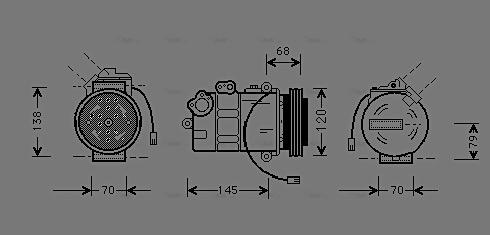 Ava Quality Cooling AI K011 - Kompresor, klima-Uređaj www.molydon.hr