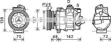 Ava Quality Cooling AIK359 - Kompresor, klima-Uređaj www.molydon.hr