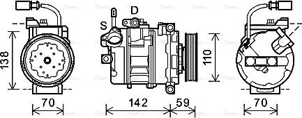 Ava Quality Cooling AIK340 - Kompresor, klima-Uređaj www.molydon.hr