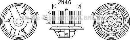 Ava Quality Cooling AL8140 - Elektromotor, ventilator kabine/unutrasnjeg prostora www.molydon.hr