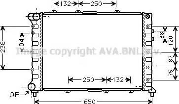 Ava Quality Cooling AL 2038 - Hladnjak, hladjenje motora www.molydon.hr