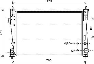 Ava Quality Cooling AL2123 - Hladnjak, hladjenje motora www.molydon.hr