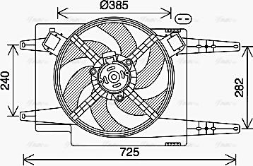 Ava Quality Cooling AL7525 - Ventilator, hladjenje motora www.molydon.hr