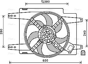 Ava Quality Cooling AL7526 - Ventilator, hladjenje motora www.molydon.hr