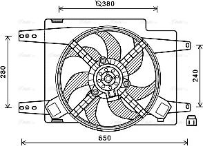 Ava Quality Cooling AL7522 - Ventilator, hladjenje motora www.molydon.hr