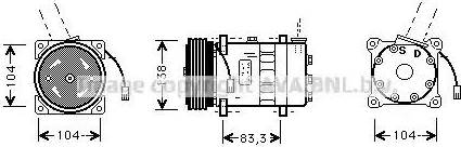 Ava Quality Cooling AL K014 - Kompresor, klima-Uređaj www.molydon.hr