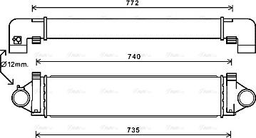 Ava Quality Cooling AUA4218 - Intercooler, hladnjak www.molydon.hr