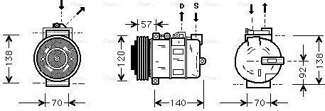 Ava Quality Cooling AUAK056 - Kompresor, klima-Uređaj www.molydon.hr