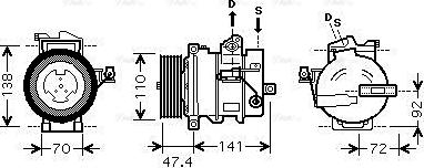 Ava Quality Cooling AUAK188 - Kompresor, klima-Uređaj www.molydon.hr