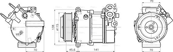 Ava Quality Cooling AUAK354 - Kompresor, klima-Uređaj www.molydon.hr