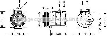 Ava Quality Cooling AU K056 - Kompresor, klima-Uređaj www.molydon.hr