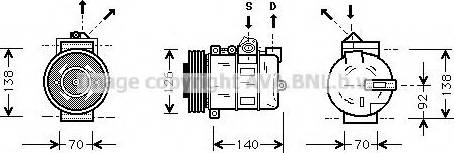 Ava Quality Cooling AU K038 - Kompresor, klima-Uređaj www.molydon.hr