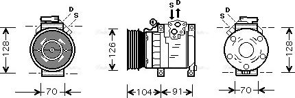 Ava Quality Cooling AU K167 - Kompresor, klima-Uređaj www.molydon.hr