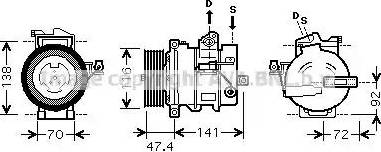 Ava Quality Cooling AU K188 - Kompresor, klima-Uređaj www.molydon.hr