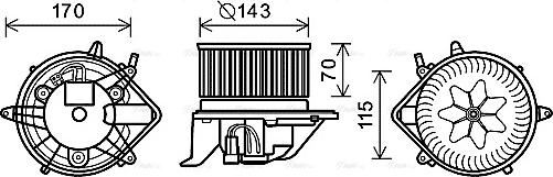 Ava Quality Cooling BW8459 - Ventilator kabine/unutrasnjeg prostora www.molydon.hr