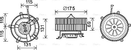 Ava Quality Cooling BW8478 - Ventilator kabine/unutrasnjeg prostora www.molydon.hr