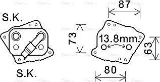 Ava Quality Cooling BW3412 - Uljni hladnjak, ulje za motor www.molydon.hr