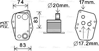 Ava Quality Cooling BW3555 - Uljni hladnjak, ulje za motor www.molydon.hr