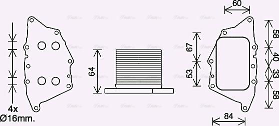 Ava Quality Cooling BW3572 - Uljni hladnjak, ulje za motor www.molydon.hr