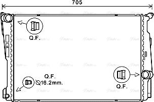 Ava Quality Cooling BW2546 - Hladnjak, hladjenje motora www.molydon.hr