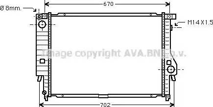 Ava Quality Cooling BWA2128 - Hladnjak, hladjenje motora www.molydon.hr