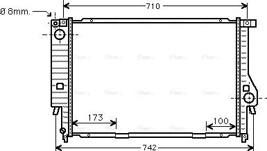 Ava Quality Cooling BW 2133 - Hladnjak, hladjenje motora www.molydon.hr