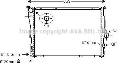 Ava Quality Cooling BWA2343 - Hladnjak, hladjenje motora www.molydon.hr