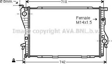 Ava Quality Cooling BWA2202 - Hladnjak, hladjenje motora www.molydon.hr