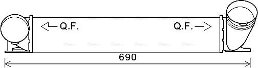 Ava Quality Cooling BWA4482 - Intercooler, hladnjak www.molydon.hr