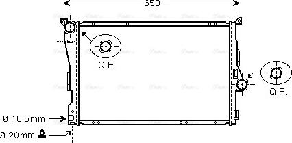 Ava Quality Cooling BWA2205 - Hladnjak, hladjenje motora www.molydon.hr