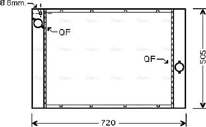 Ava Quality Cooling BWA2284 - Hladnjak, hladjenje motora www.molydon.hr