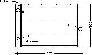 Ava Quality Cooling BWA2285 - Hladnjak, hladjenje motora www.molydon.hr