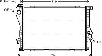 Ava Quality Cooling BWA2235 - Hladnjak, hladjenje motora www.molydon.hr