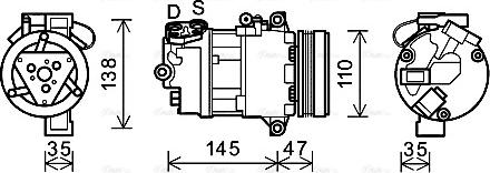 Ava Quality Cooling BWAK395 - Kompresor, klima-Uređaj www.molydon.hr